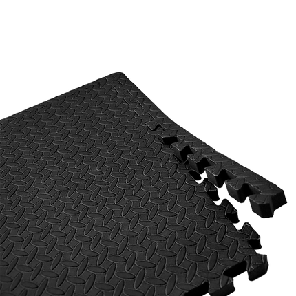 12 Tiles EVA Rubber Foam Gym Mat 60x60cm – 2.5cm Thick Fitness Flooring Set.