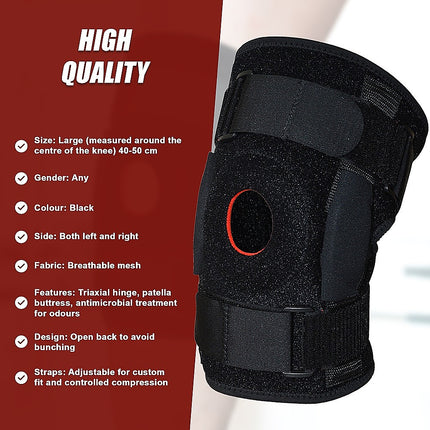 Hinged Knee Brace Support ~ ACL MCL ligament Runner's Knee.