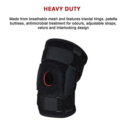 Hinged Knee Brace Support ~ ACL MCL ligament Runner's Knee.