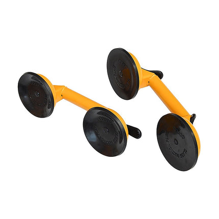 2x 100kg Aluminum Alloy Double Locking Suction Cup Glazer Glass Sucker Lifter.
