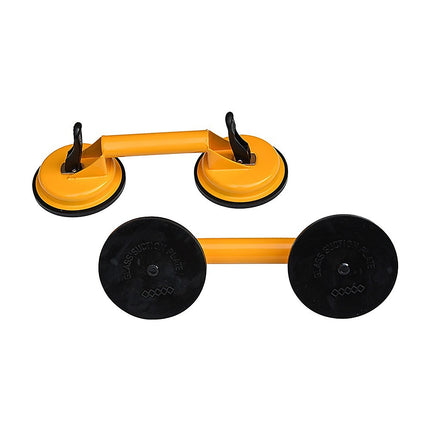 2x 100kg Aluminum Alloy Double Locking Suction Cup Glazer Glass Sucker Lifter.