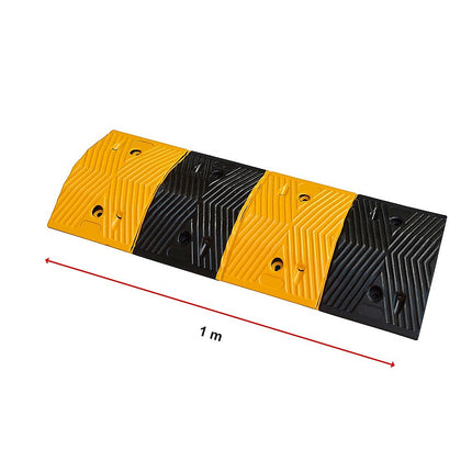 Pair of 1m Long 60T Load Rubber Speed Bump Hump Modular Speed Humps Road Hump.