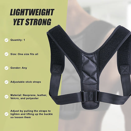Posture Corrector Clavicle Support Back Straightener Shoulder Brace Strap.