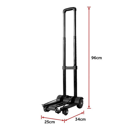 Portable Cart Folding Dolly Push Truck Hand Collapsible Trolley Luggage 70Kg.