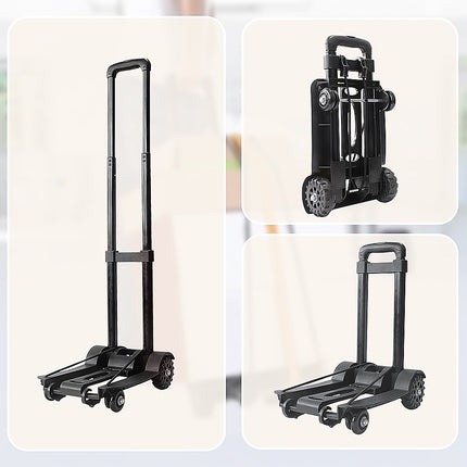 Portable Cart Folding Dolly Push Truck Hand Collapsible Trolley Luggage 70Kg.