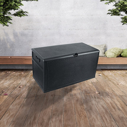 Patio Deck Box Outdoor Storage Plastic Bench Box 450 Litre.
