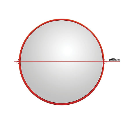 60cm Wide Angle Security Curved Convex Road Safety Mirror Traffic Driveway.