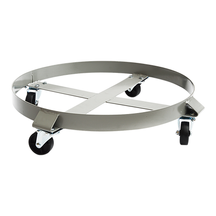 Drum Dolly 450kg 55 Gallon w Swivel Casters Heavy Duty Steel Frame Non Tipping.