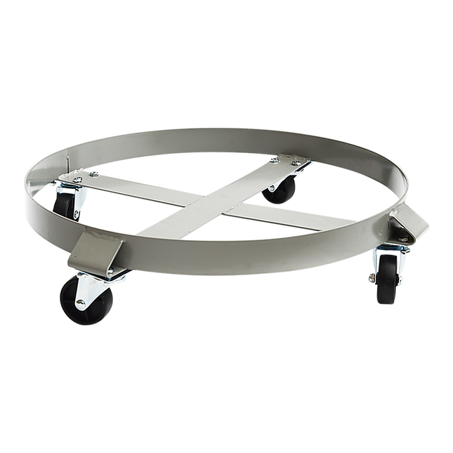 Drum Dolly 450kg 55 Gallon w Swivel Casters Heavy Duty Steel Frame Non Tipping.