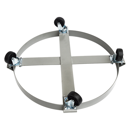 Drum Dolly 450kg 55 Gallon w Swivel Casters Heavy Duty Steel Frame Non Tipping.