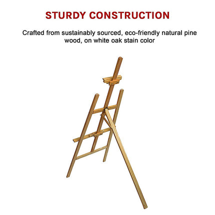 Pine Wood Easel Artist Art Display Painting Shop Tripod Stand Wedding.