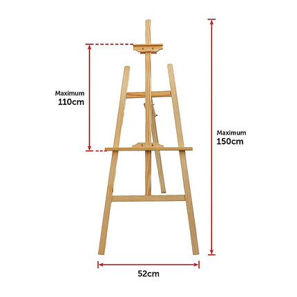 Pine Wood Easel Artist Art Display Painting Shop Tripod Stand Wedding.