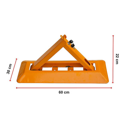 Fold Down Vehicle Security Car Parking Spot Lock Safety Bollard Barrier.