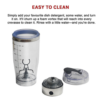 600ml Electric Smart Portable Blender Protein Shaker Bottle Cup.