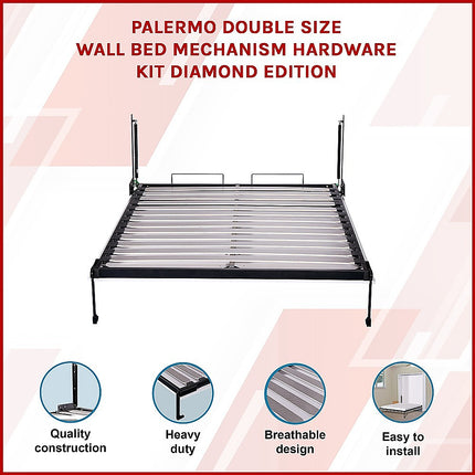 Palermo Double Size Wall Bed Mechanism Hardware Kit Diamond Edition.