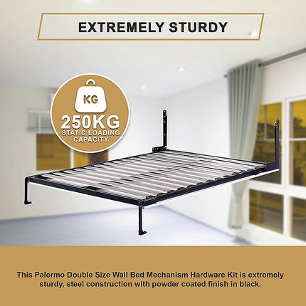 Palermo Double Size Wall Bed Mechanism Hardware Kit Diamond Edition.