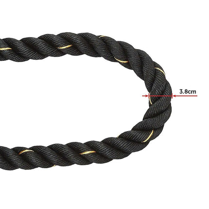 Battle Rope Dia 3.8cm x 9M length Poly Exercise Workout Strength Training.