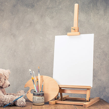 Tabletop Easel Wood Studio H-Frame Artist Art Display Painting Shop Tripod Stand Wedding.