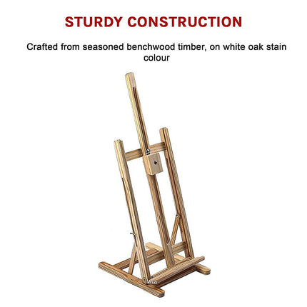Tabletop Easel Wood Studio H-Frame Artist Art Display Painting Shop Tripod Stand Wedding.