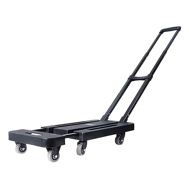 Foldable Hand Flatbed Trolley Cart 6 x 360 Degree Rotating Wheels with Maximum Load 200Kg.