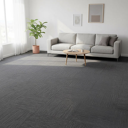 5m2 Box of Premium Carpet Tiles Commercial Domestic Office Heavy Use Flooring Charcoal.