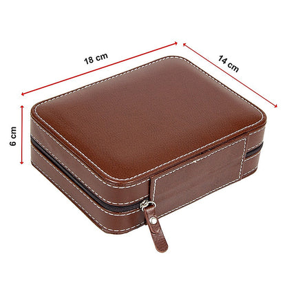 4 Watch Box Display Travel Case PU Leather.