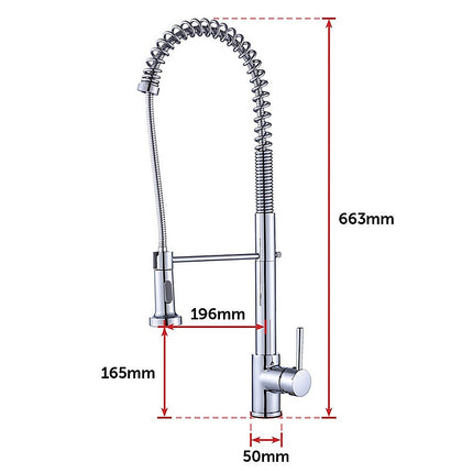 Basin Mixer Pull-Out Kitchen Tap Faucet Laundry Sink.