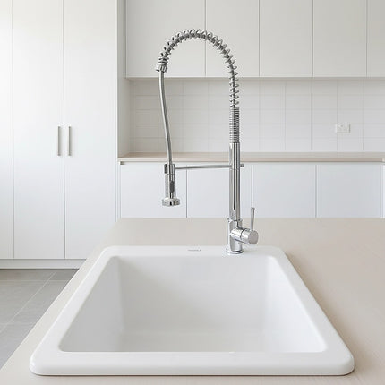 Basin Mixer Pull-Out Kitchen Tap Faucet Laundry Sink.