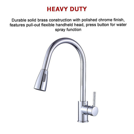Basin Mixer Pull-Down Tap Faucet -Kitchen Laundry Bathroom Sink.