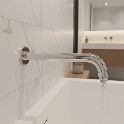 220mm Bath Spout in Polished Chrome Finish.