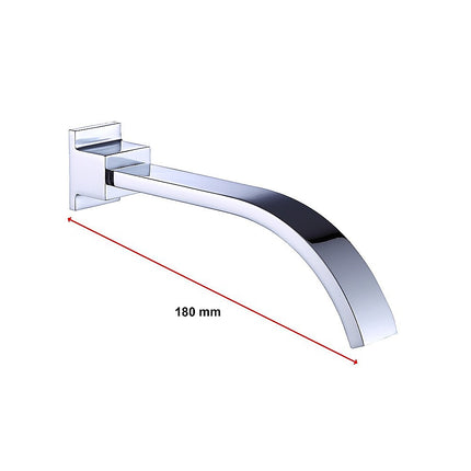 180mm Bath Spout Polished Chrome Finish.