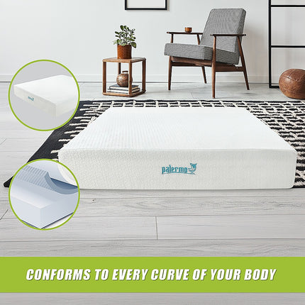 King 30cm Green Tea Memory Foam Mattress – Cooling Comfort with CertiPUR-US Certified Foam.