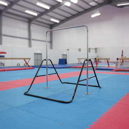 Kids Gymnastics Bars Training Horizontal Bar Monkey Kip Bar Black.