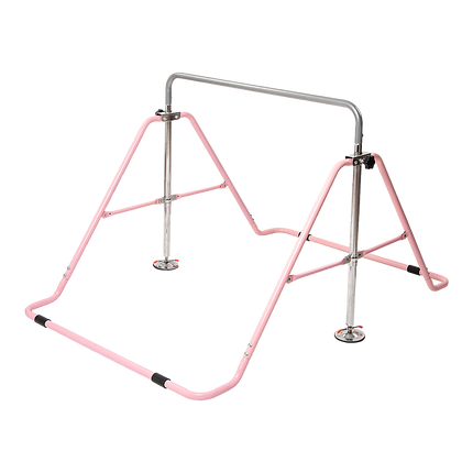 Kids Gymnastics Bars Training Horizontal Bar Monkey Kip Bar Pink.
