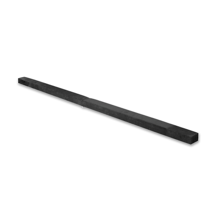 2.2m Gymnastics Folding Balance Beam Black Synthetic Suede.