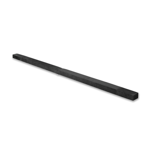 2.2m Gymnastics Folding Balance Beam Black Synthetic Suede.