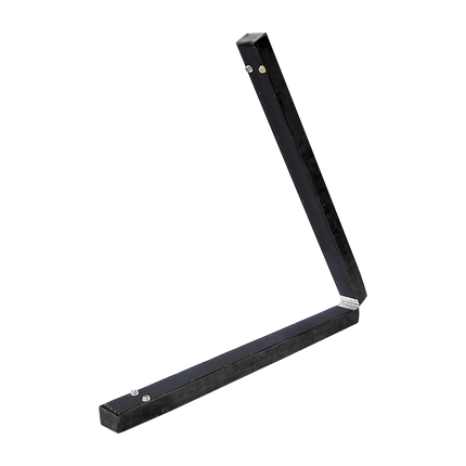 2.2m Gymnastics Folding Balance Beam Black Synthetic Suede.