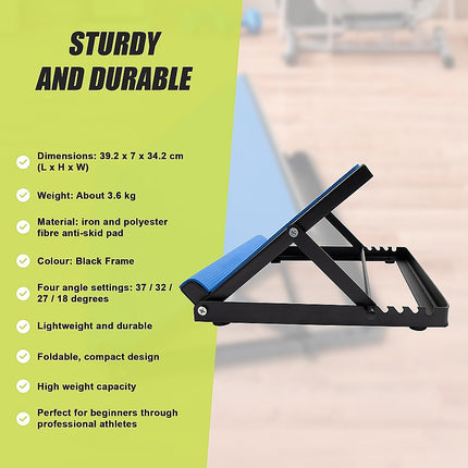 Adjustable Slant Board Stretching Ramp for Calf Ankle Incline.
