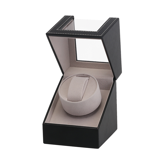Automatic Watch Winder Display Box Case Motor Rotation Storage PU Leather.