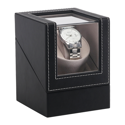 Automatic Watch Winder Display Box Case Motor Rotation Storage PU Leather.