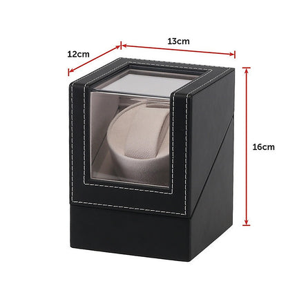 Automatic Watch Winder Display Box Case Motor Rotation Storage PU Leather.