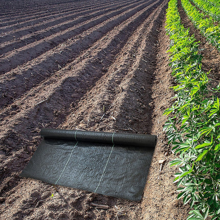 Heavy Duty Weed Control PP Woven Fabric Weed Mat Gardening Plant 0.92m x 20m.