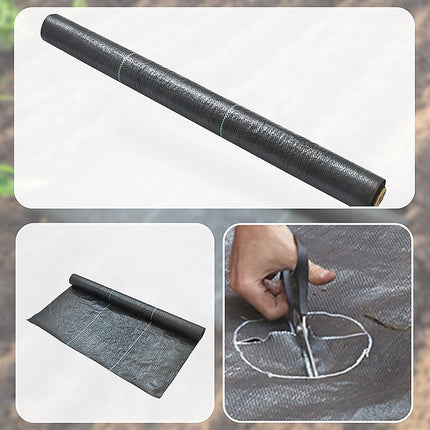 Heavy Duty Weed Control PP Woven Fabric Weed Mat Gardening Plant 1.83m x 30m.