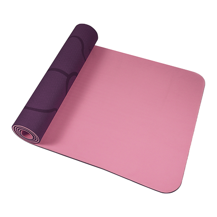 8mm TPE Yoga Mat Exercise Fitness Gym Pilates Non Slip Dual Layer.