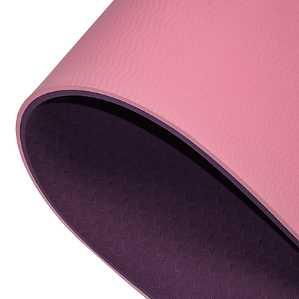 8mm TPE Yoga Mat Exercise Fitness Gym Pilates Non Slip Dual Layer.