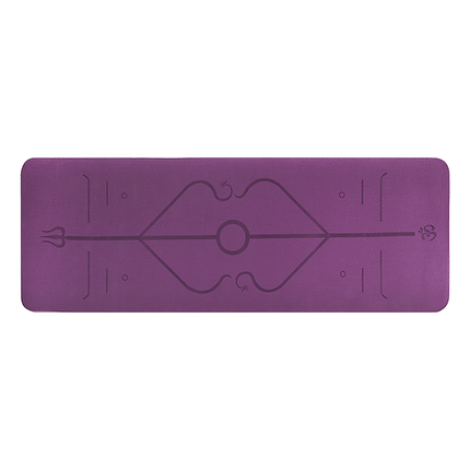 8mm TPE Yoga Mat Exercise Fitness Gym Pilates Non Slip Dual Layer.