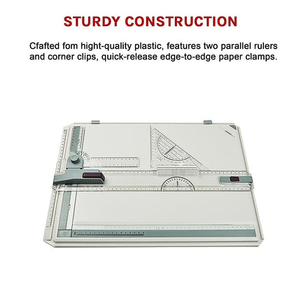 A3 Drawing Board Table with Parallel Motion and Adjustable Angle Drafting.