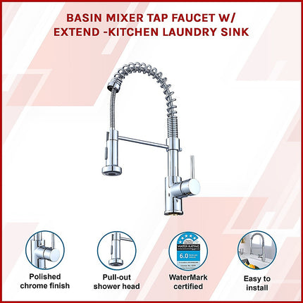 Basin Mixer Tap Faucet w/Extend -Kitchen Laundry Sink.