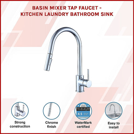 Basin Mixer Tap Faucet -Kitchen Laundry Bathroom Sink.