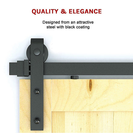 1.8m Sliding Barn Door Hardware Heavy Duty Sturdy Kit.